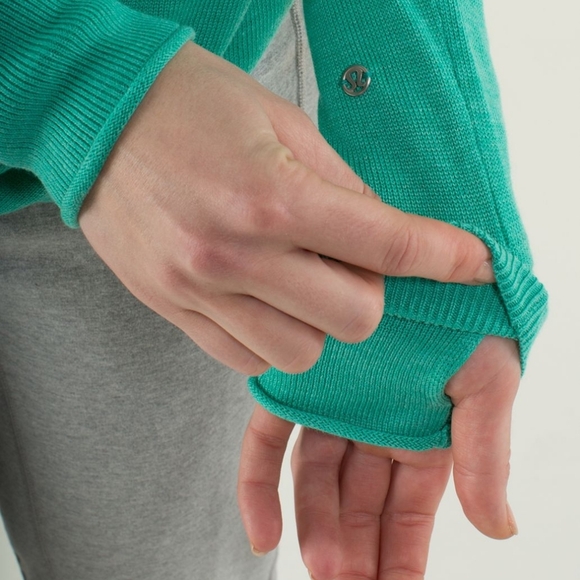 Lululemon Iconic Sweater Wrap Heathered Bali Breeze - Picture 6 of 12